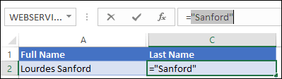 third part of formula to get last word from a text string from a cell in excel min