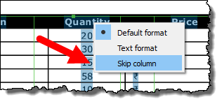 right click on the header and skip it to convert a pdf file into an excel workbookright click on the header and skip it to convert a pdf file into an excel workbook