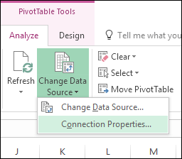 excel pivot table tips tricks to click connection properties