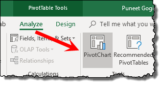 excel pivot table tips tricks to insert a pivot chart