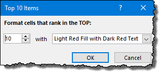 excel pivot table tips tricks to-apply top 10 conditional formatting option select color