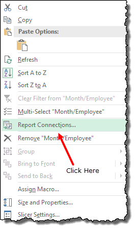 excel pivot table tips tricks to single slicer for all the pivot tables report connections