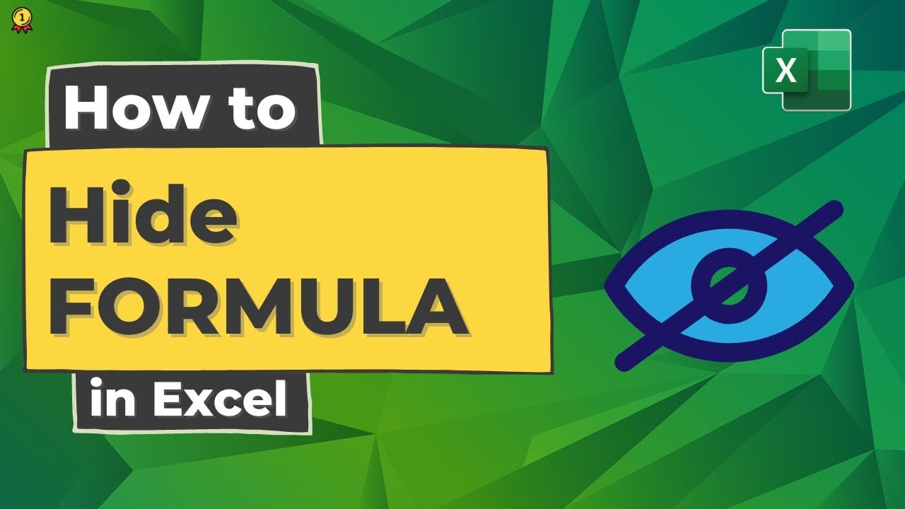How to Hide FORMULA in Excel | Super Trick
