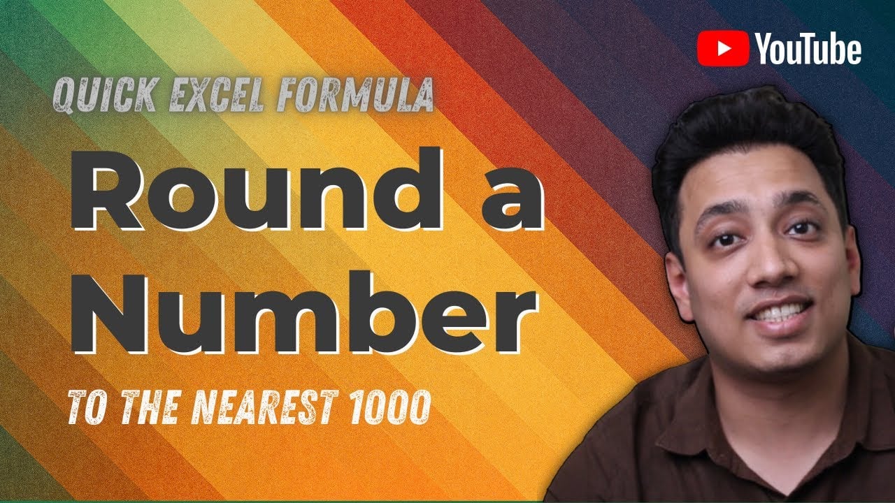 Round to Nearest 1000 - 100 - 10 / Quick Formula / Microsoft Excel