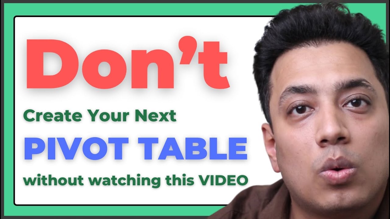 Do You Want to Create Pivot Tables in a Single Click? (VBA CODE) | Excel Champs