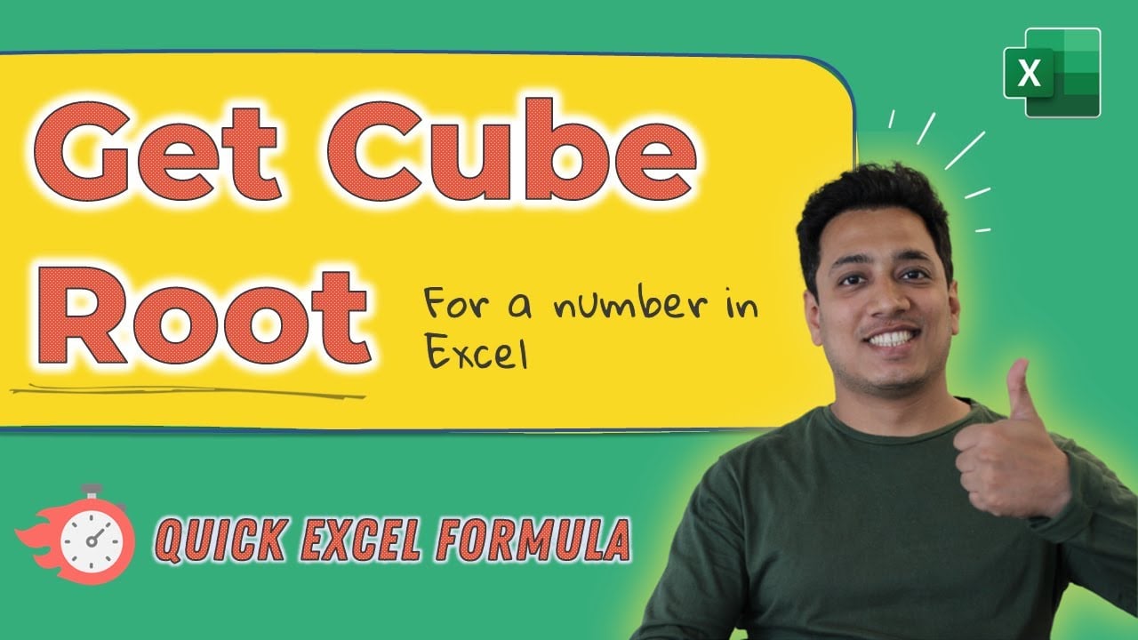 Calculate Cube Root | Excel Formula | Learn Excel