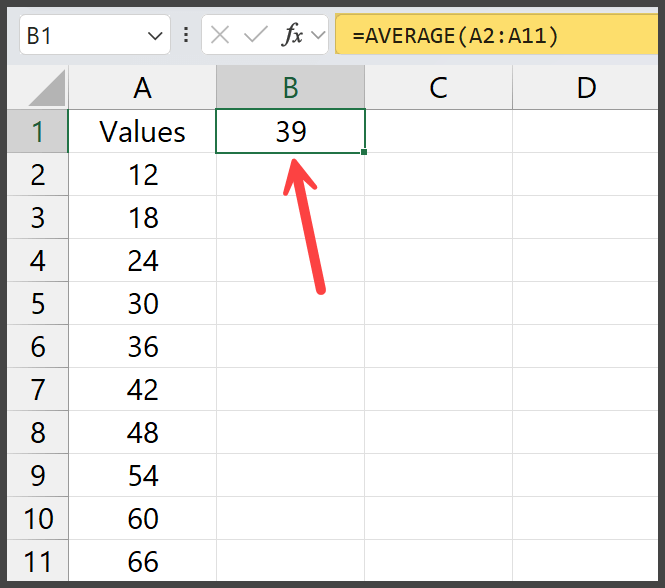 steps-to-calculate-mean-in-excel