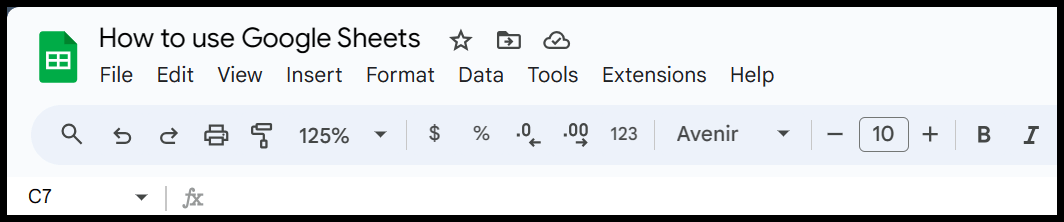 google-sheets-toolbar