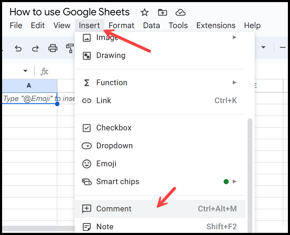 using-comments-in-google-sheets