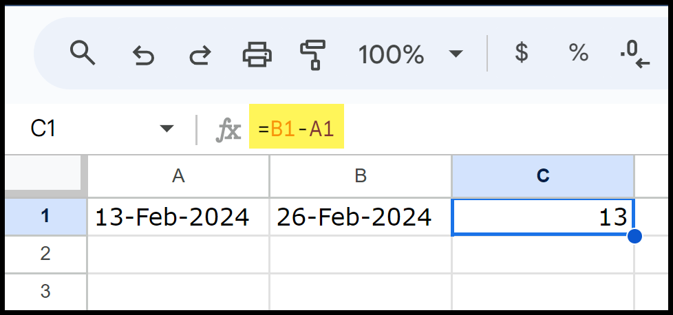 subtract-start-date-from-end-date