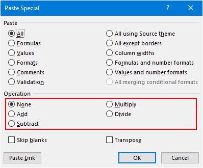 Multiply In Excel Using Paste Special Option