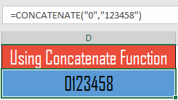 Using Concatenate Function To Add Leading Zeros In Excel Before a Number