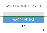 Examples To Understand Excel Weeknum Function With Today Function