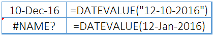 excel datevalue function to get a date serial number