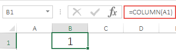 Get Column Number With Excel COLUMN Function