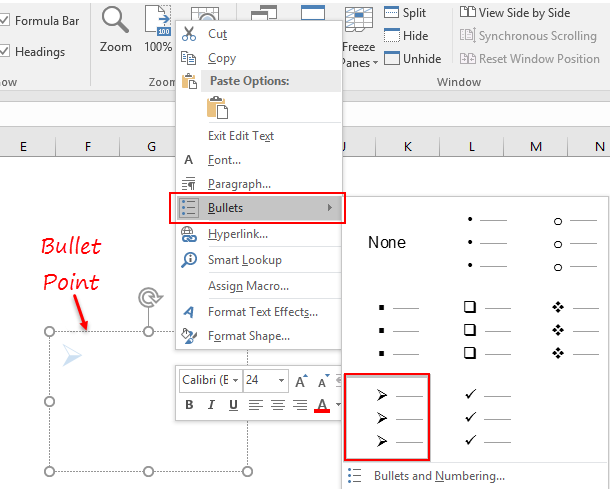 how-to-insert-bullet-points-in-excel-in-8-different-ways