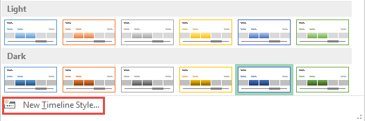 Create A New Style For PivotTable Timeline