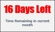 days left in month in daily sales report template