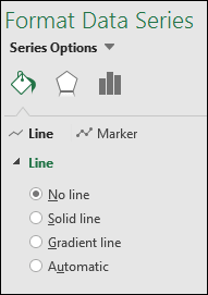 no line to create a milestone chart in excel