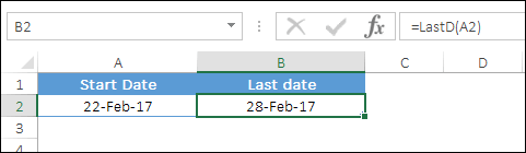 get end of the month date using vba
