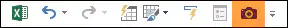 add camera tool to quick access tool bar