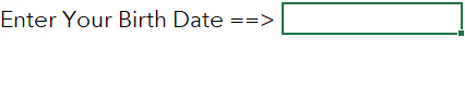 calculate age in excel using datedif function and date of birth