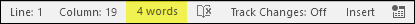 there is an option in word to count words but not in excel