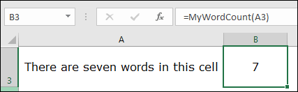 udf to count word in excel using len substitute