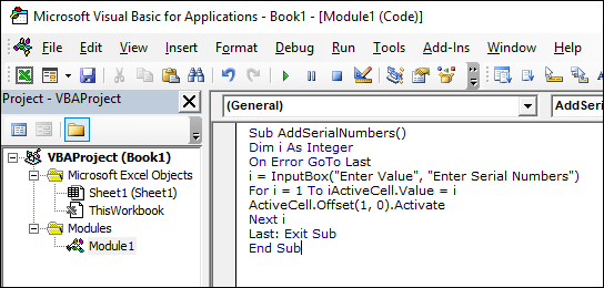 vb coding