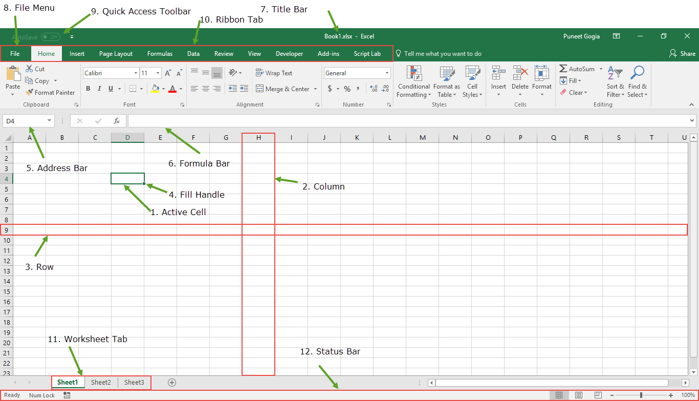 Introduction To Microsoft Excel Basics Knowledge Components Examples introduction-to-microsoft-excel-basics-knowledge-components-examples