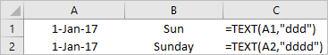 get month name from a date with text function