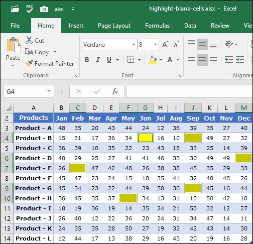 excel tips and tricks to highlight blank cells apply color