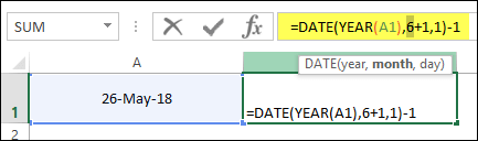financial year quarter formula in excel