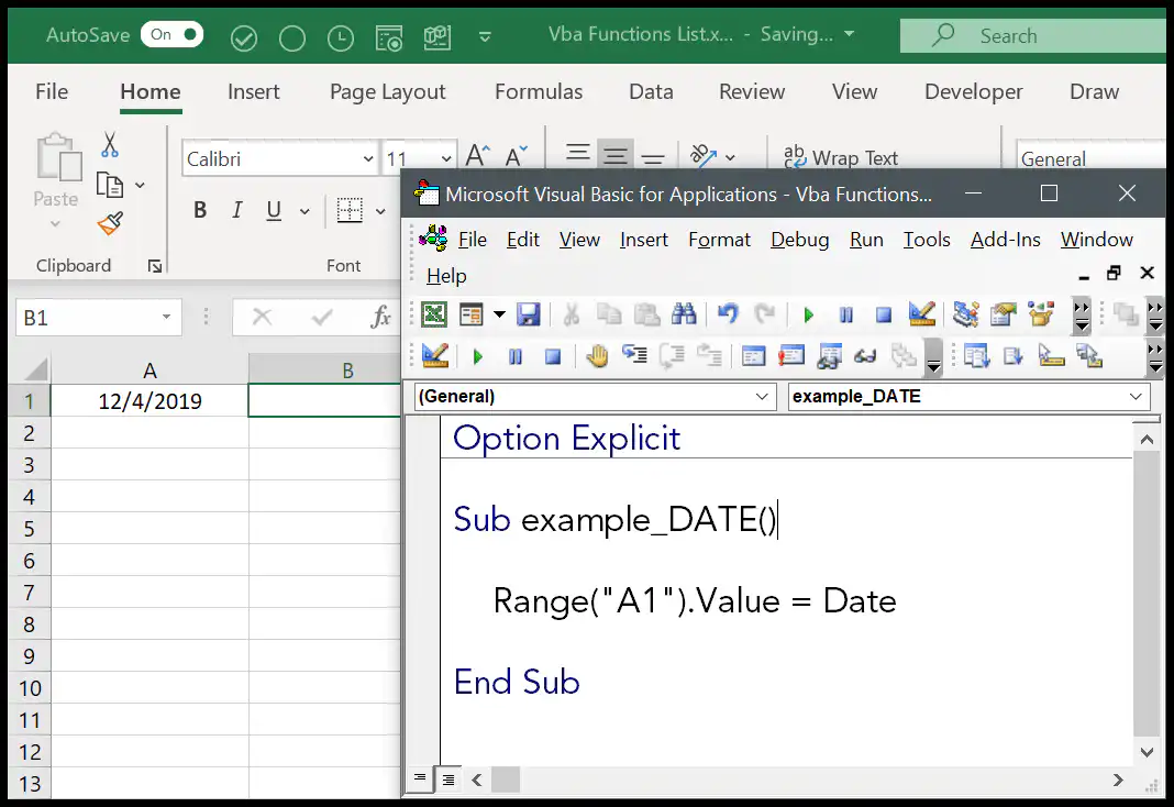 example-vba-date-function