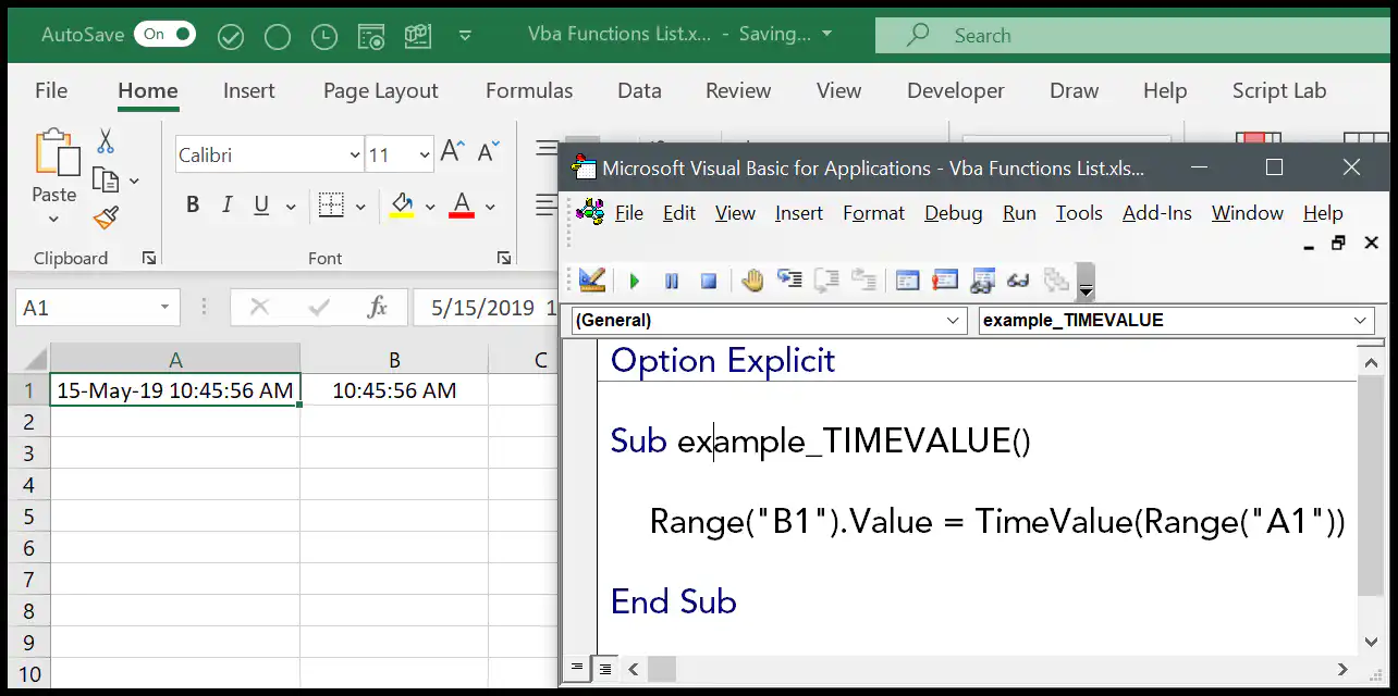 example-vba-timevalue-function