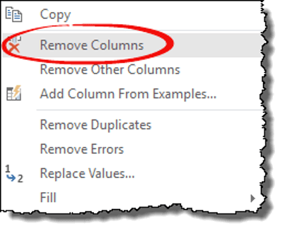 excel power query tips tricks delete columns