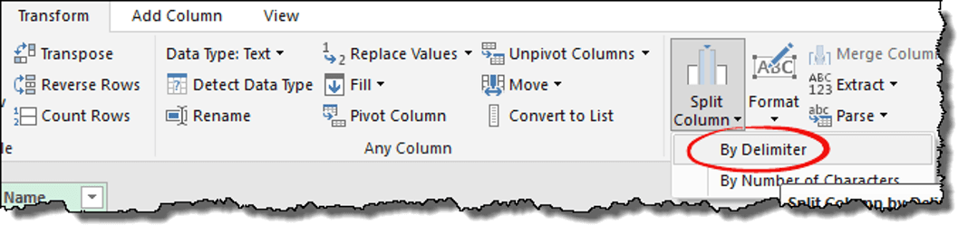 excel power query tips tricks split column