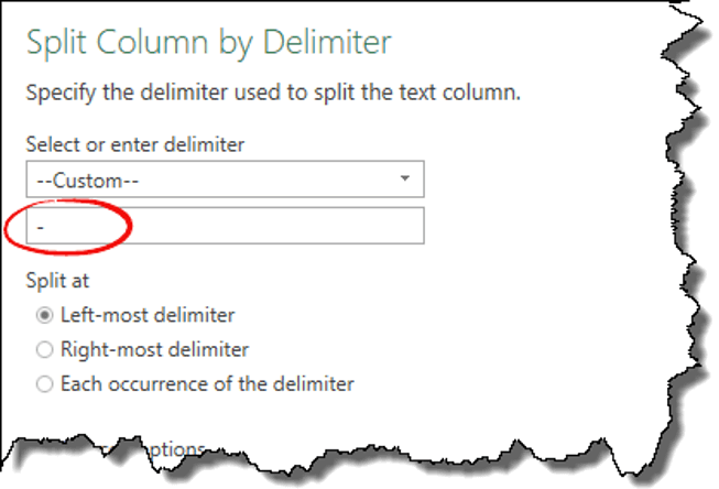 excel power query tips tricks split column add delimiter