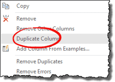 excel power query tips tricks duplicate column