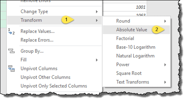 power query tips tricks remove negative