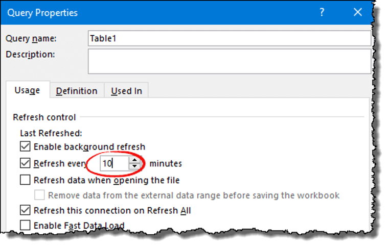 power query tips tricks auto refresh connections add time