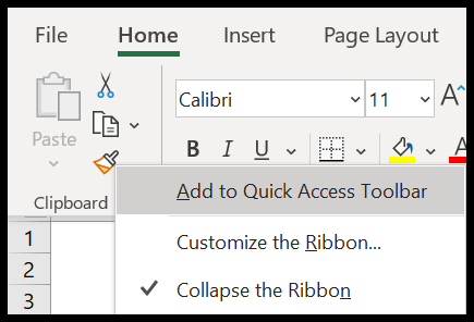 Quick Access Toolbar | Basic Excel Tutorial