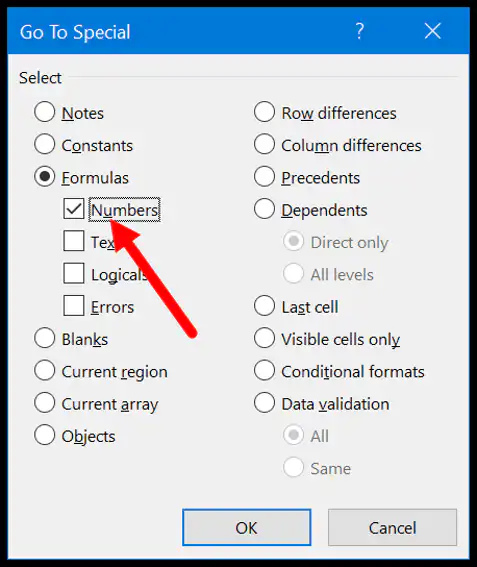 select-formulas-and-then-tick-mark