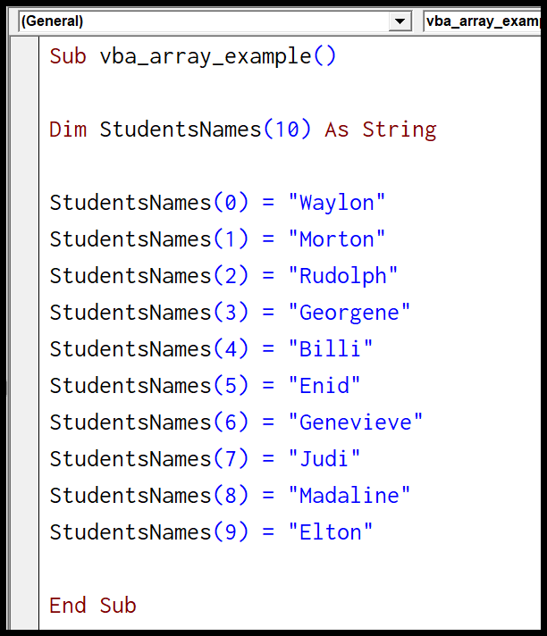 assign-a-vale-to-an-item