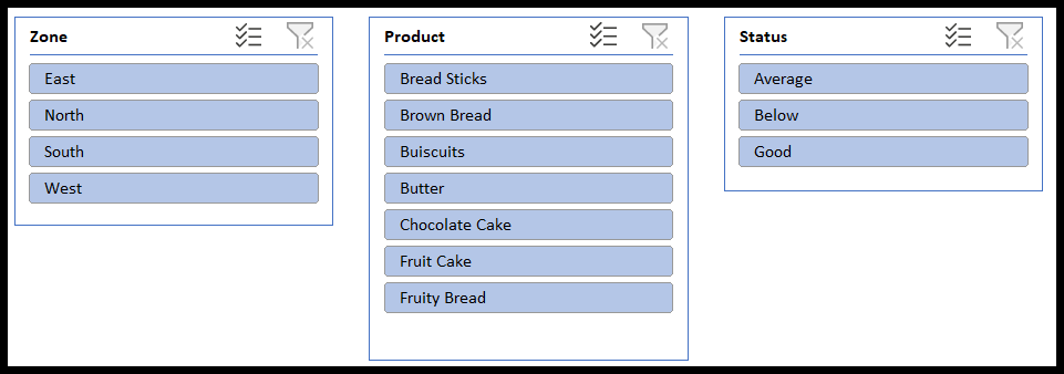 select the most right slicer