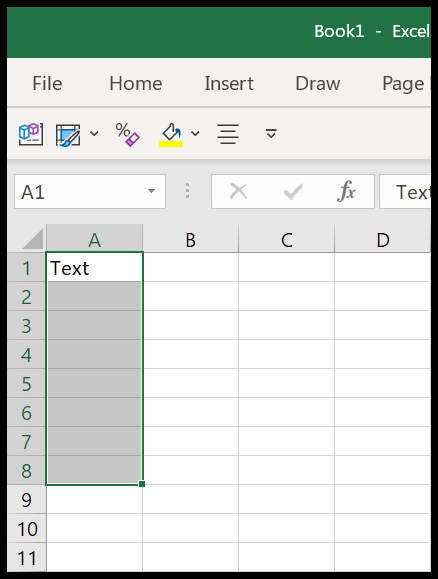press-shortcut-for-drag-down