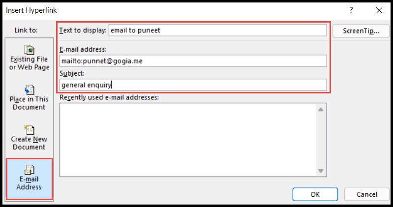 hyperlink-to-an-email-address