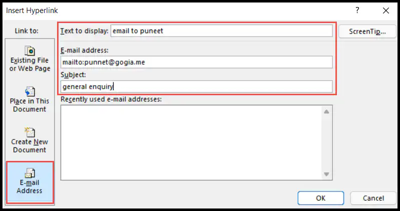 hyperlink-to-an-email-address
