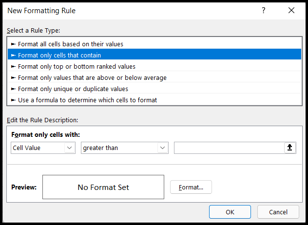 new-formatting-rule-dialog-box