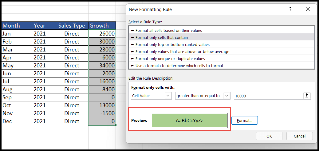 click-ok-formatting